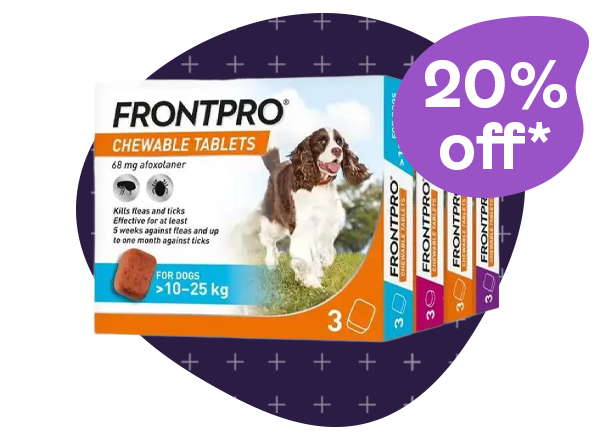 20% off Frontpro Chewables for dogs