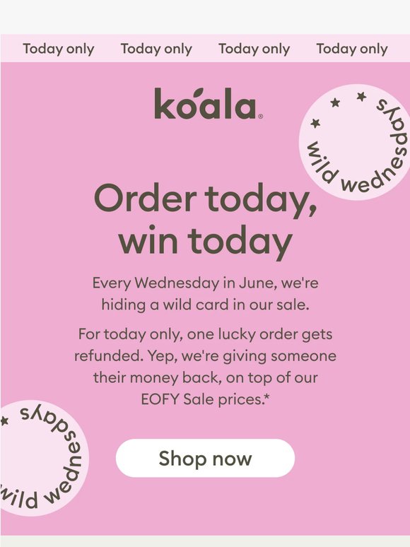 Order today. WIN today. 🤑