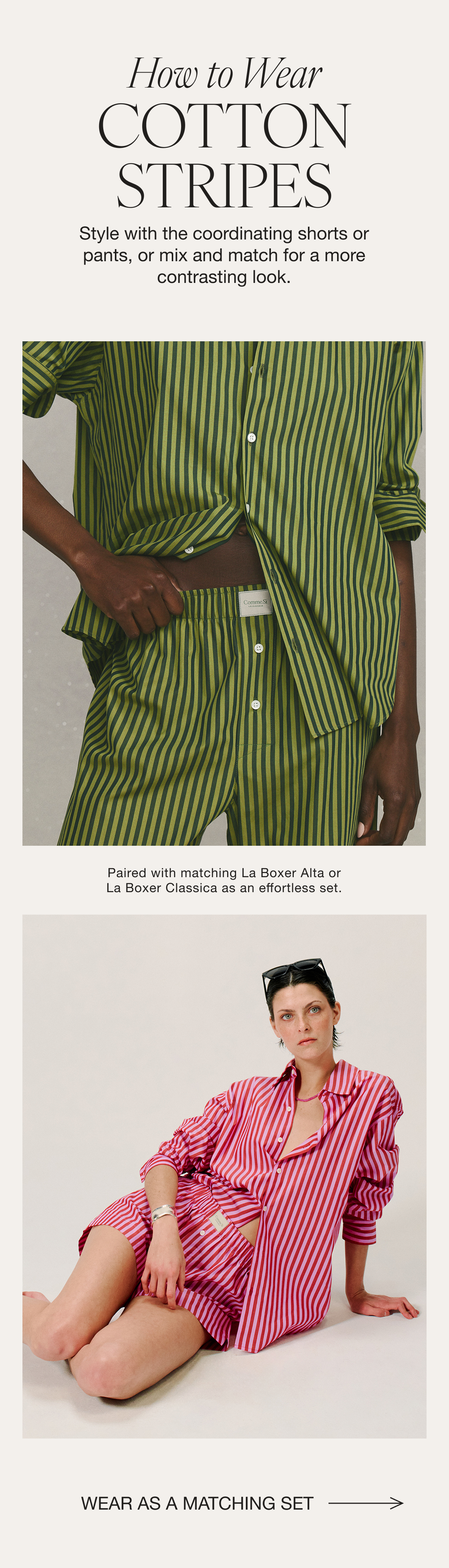 Styling Cotton Stripes
