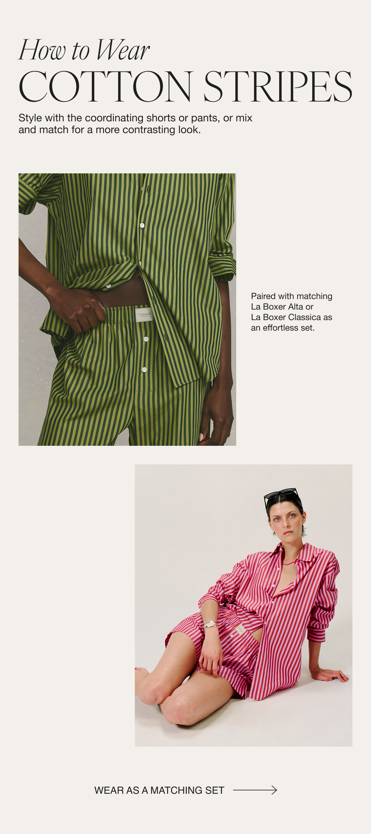 Styling Cotton Stripes