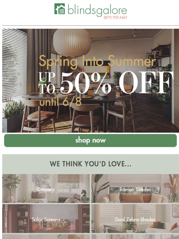 Spring Into Summer 🌞 Up to 55% Off