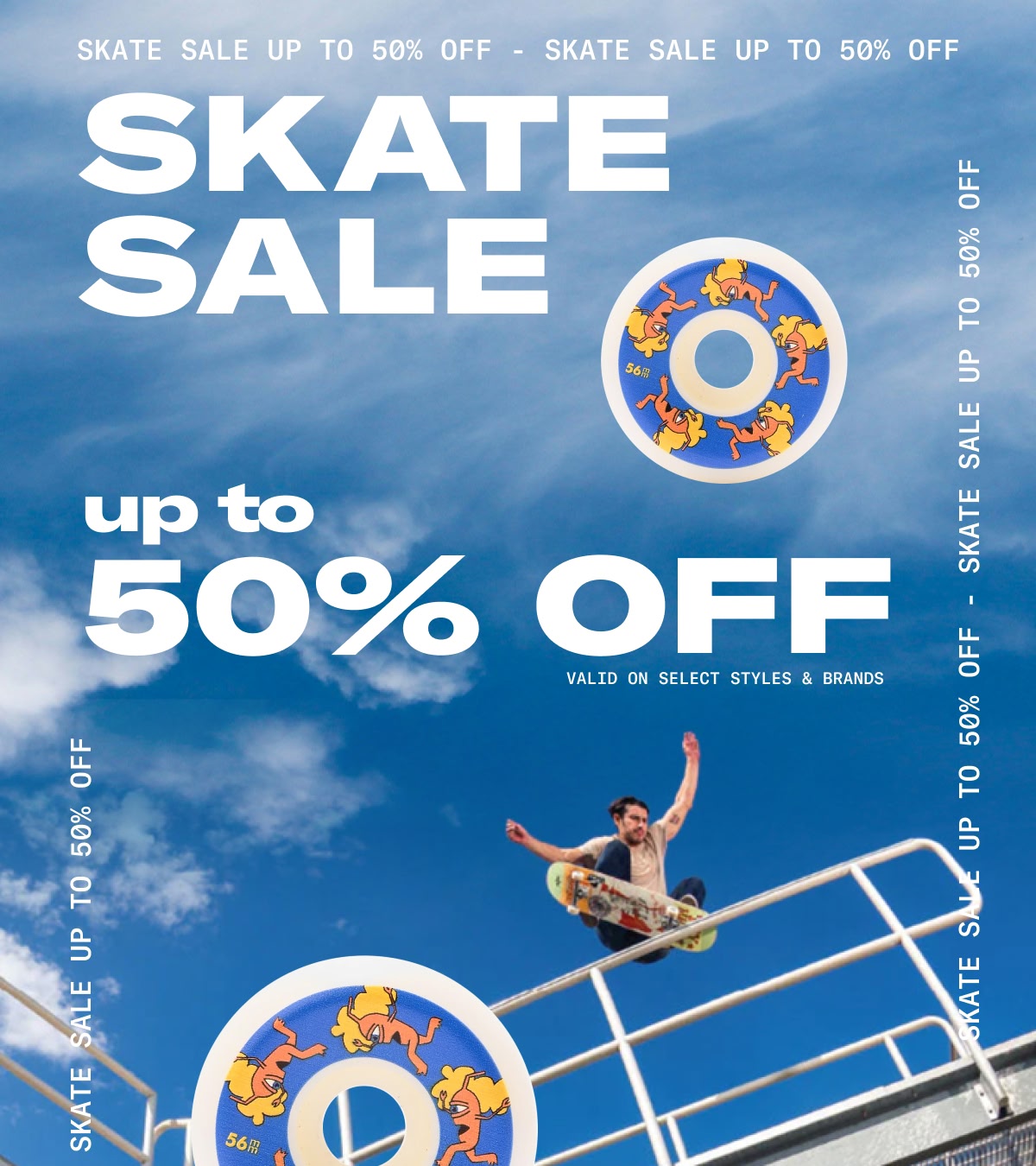 Shop all sale skate up to 50% off 