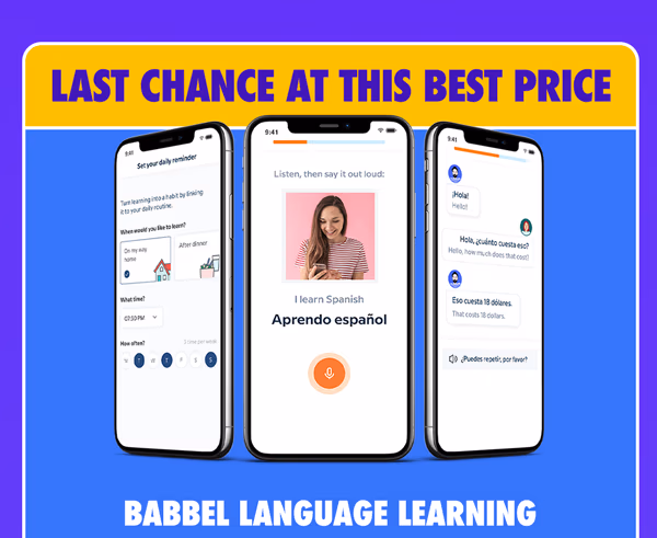 Babbel Language Learning: Lifetime Subscription (All Languages)