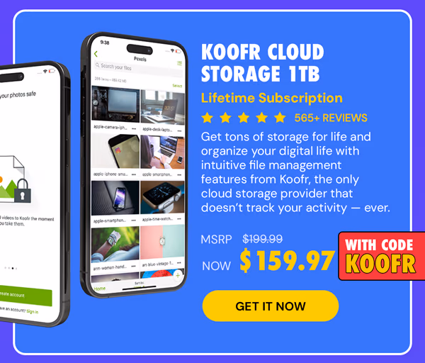 Koofr Cloud Storage: Lifetime Subscription (1TB)