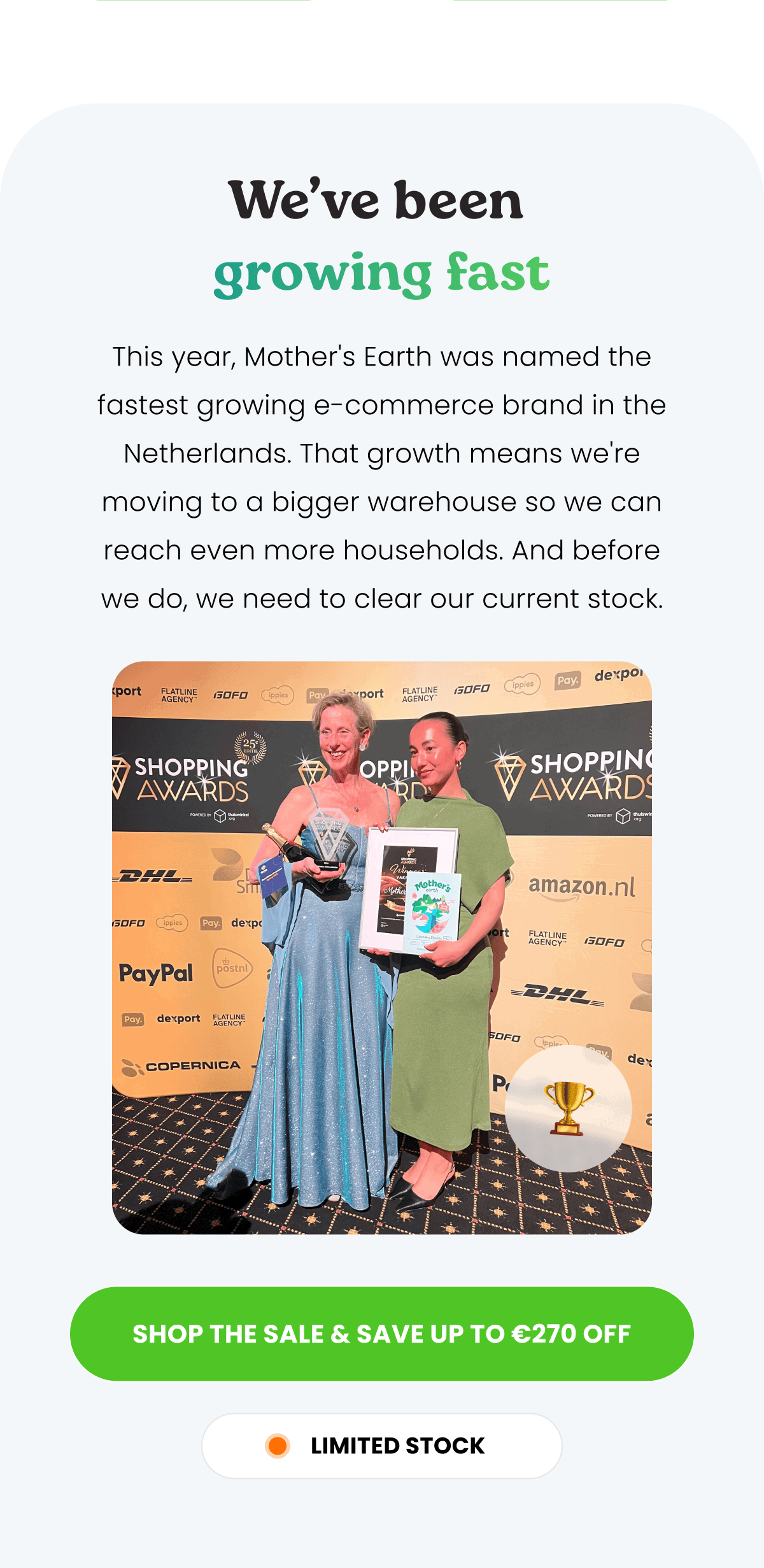 We’ve been growing fast