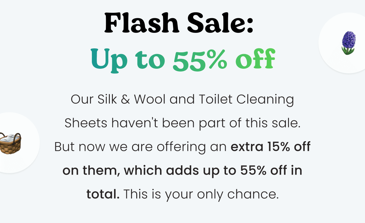 Flash Sale: Up to 55% off