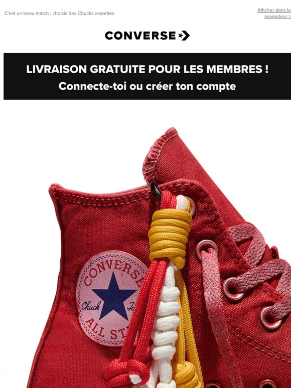Dernière chance ! Représente ton équipe en Chucks