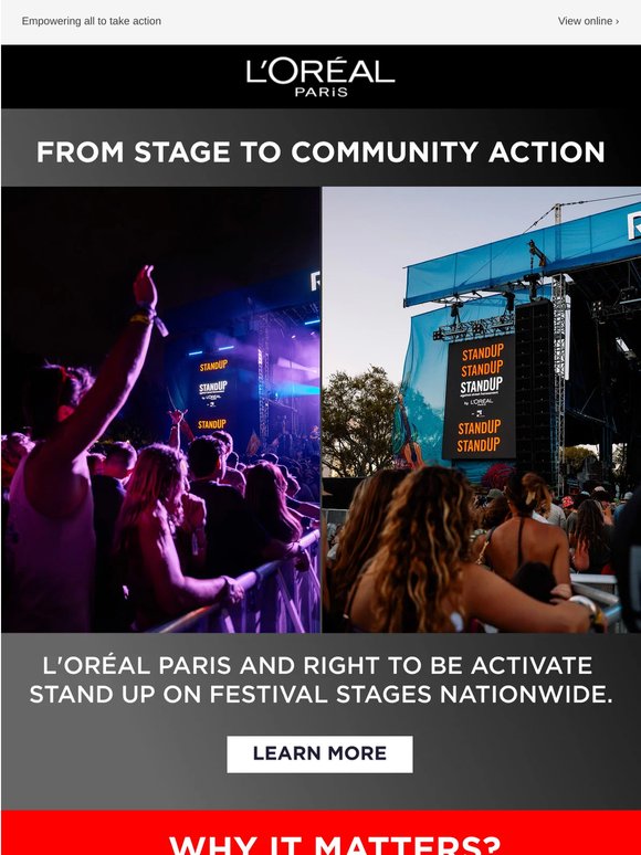 From stage to community: Join the Stand Up movement ✊