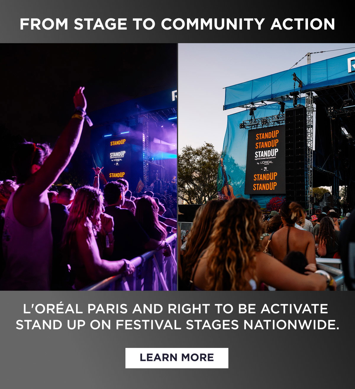 from stage to community action