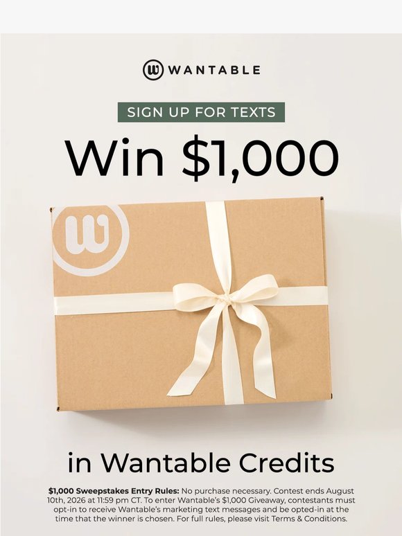 GIVEAWAY ALERT: win $1,000 in shopping credits.