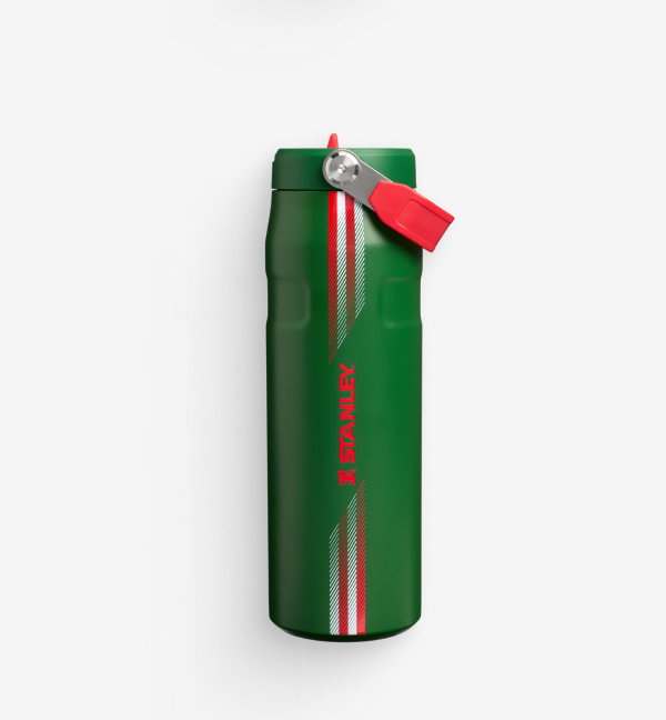 The Country Collection IceFlow™ Aerolight Flip Straw Bottle | 24 OZ | Team Dark Green Red