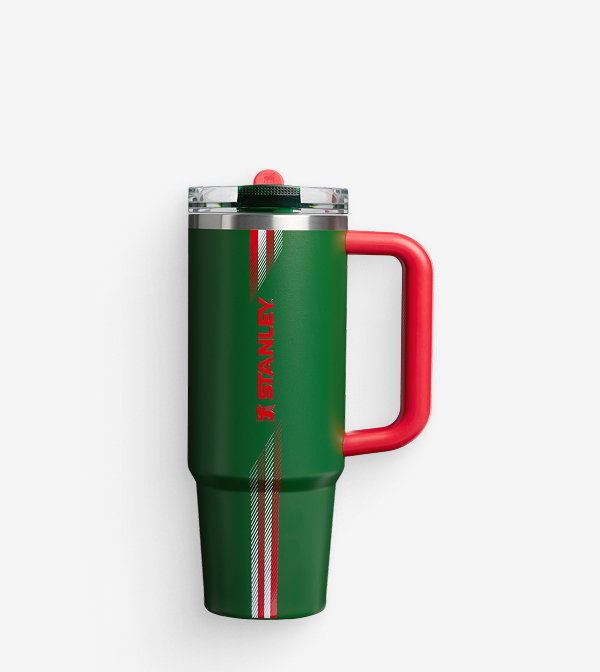 The Country Collection Quencher® ProTour Flip Straw Tumbler | 30 OZ | Team Dark Green Red