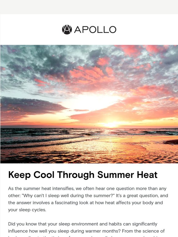 Beat the Heat: Summer Sleep Solutions
