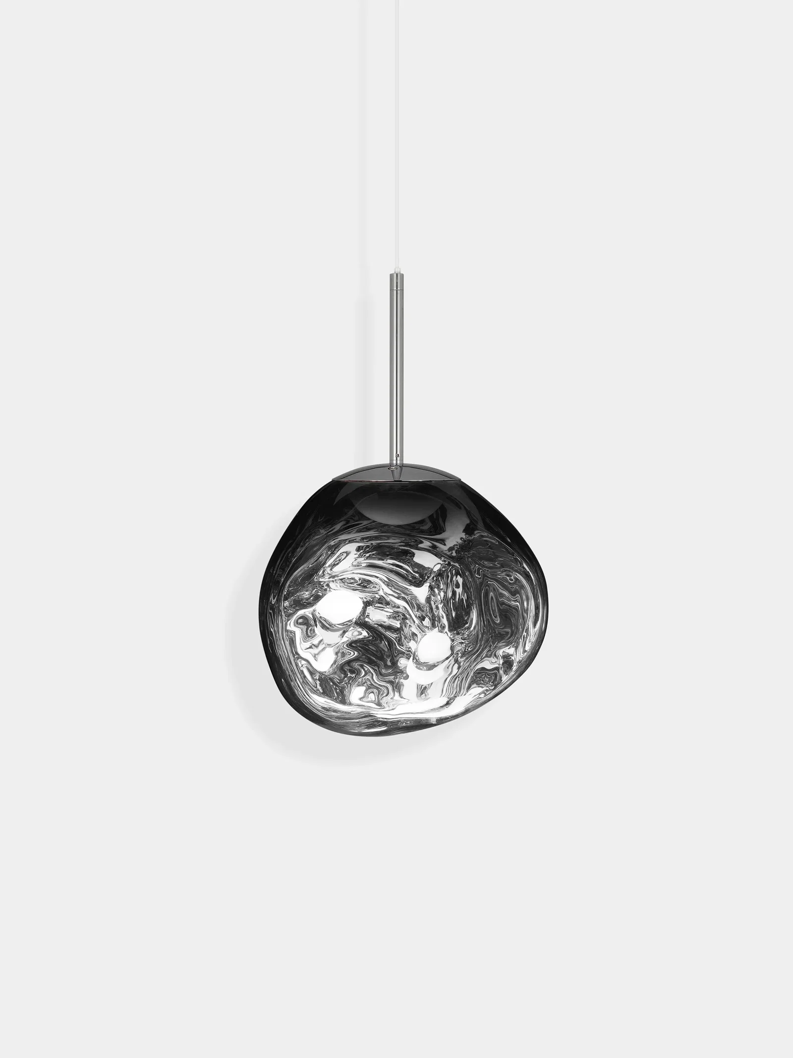Image of Melt Mini Pendant | Silver Polished Polycarbonate (US)
