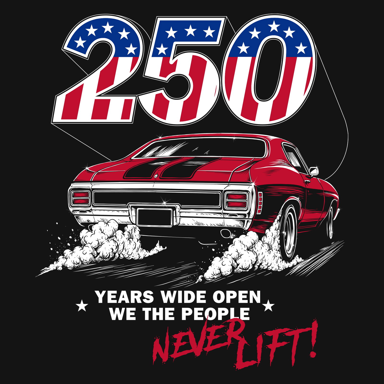 SHOP THE 250 YEARS WIDE OPEN TEE