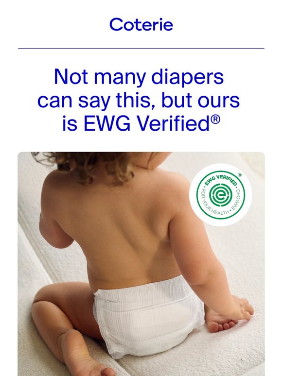 Our diaper is EWG Verified®!!!!