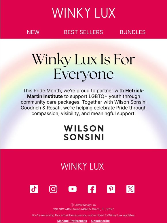 Meet the Winky Lux partners for Pride Month