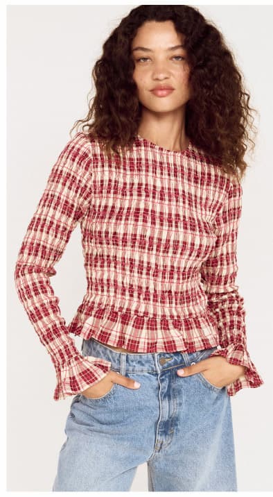 Mid-Rise Slouchy Wide Leg Jeans