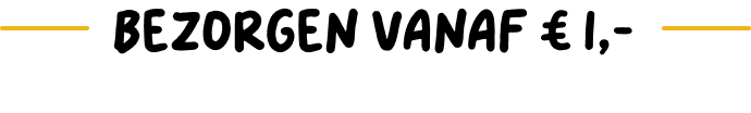 Bezorgen vanaf €1