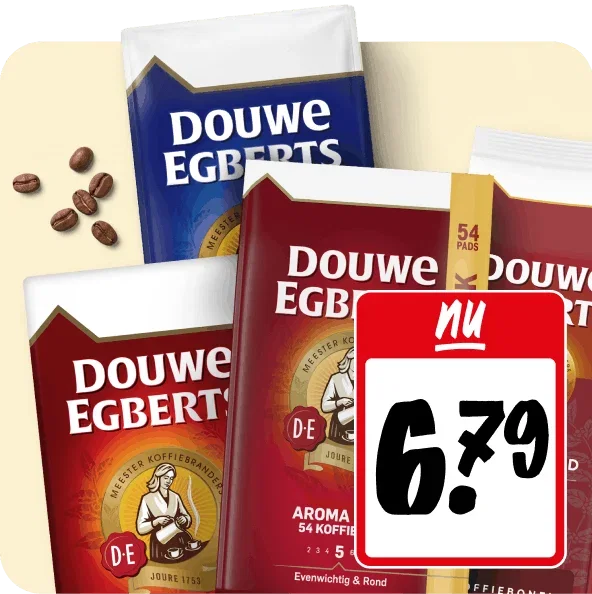 Douwe Egberts  Aroma Rood of Decafé nu €6.79
