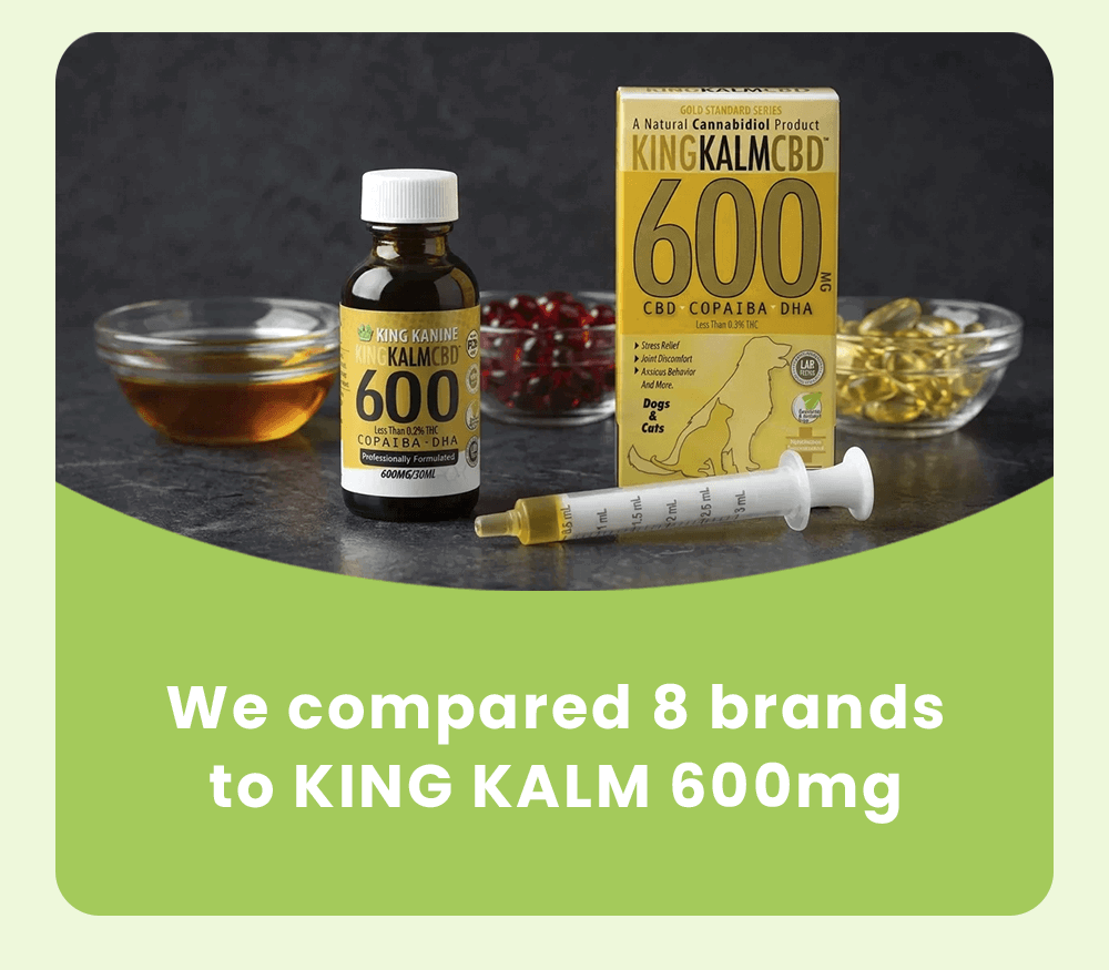 We compared 8 brands  to KING KALM 600mg