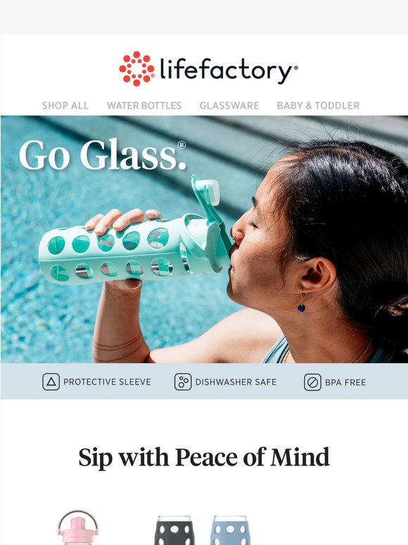 Go Glass.® Pure taste, Reusable, Convenient.