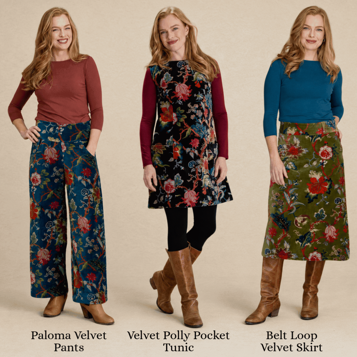 women wearing beautiful cotton corduroy pants