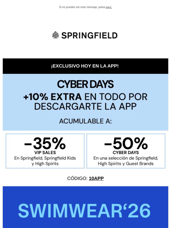 +10% EXTRA solo en APP📲 🌊 ¡Nueva colección de baño de Springfield Kids!