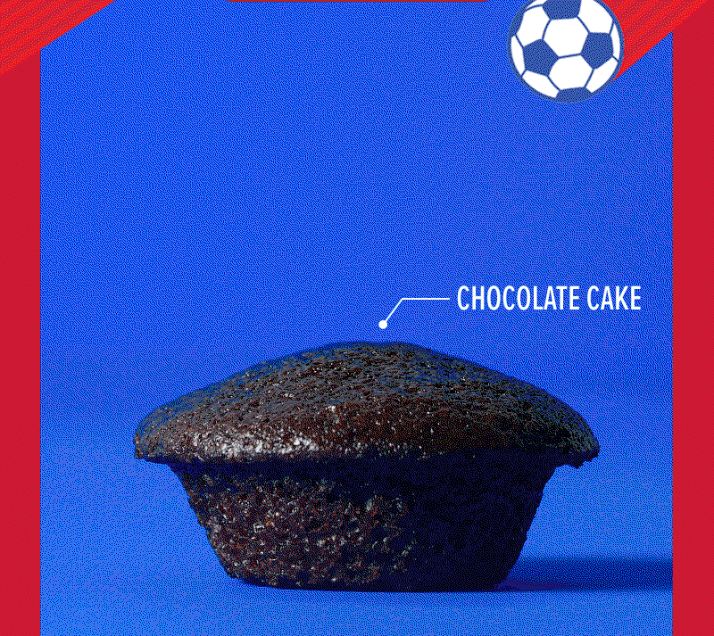 CRUNCH World CUPcake: Chocolate cake, stuffed with milk chocolate candy bar, chocolate icing, CRUNCH bar topping, and star sprinkles. Shop CRUNCH!