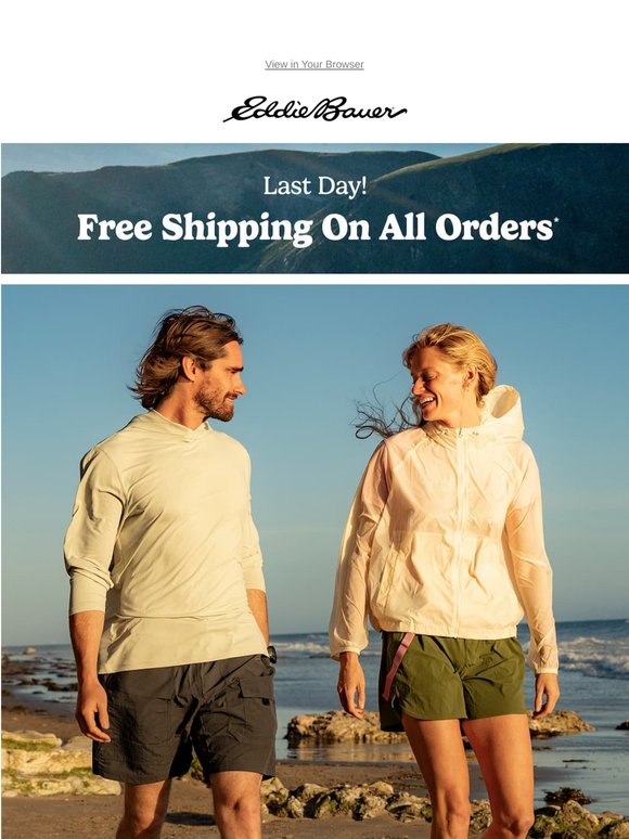 Last Day To Enjoy Free Shipping Sitewide