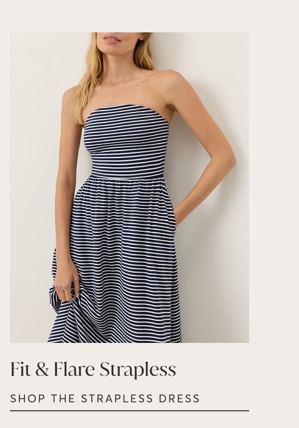 Fit and Flare Strapless