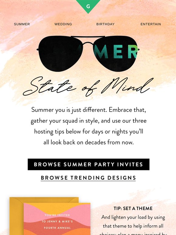 Gather the squad in summer style