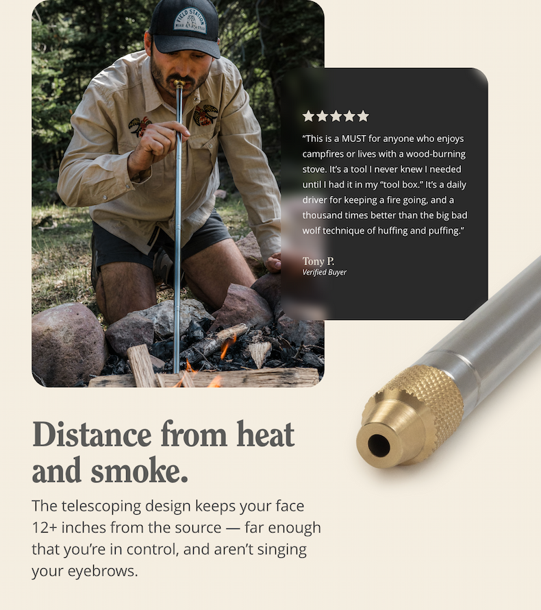 Barebones - Telescoping Fire Blower