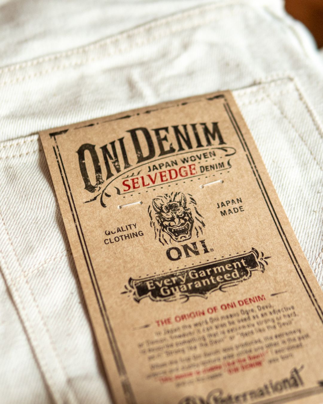 ONI Denim Ecru Jeans