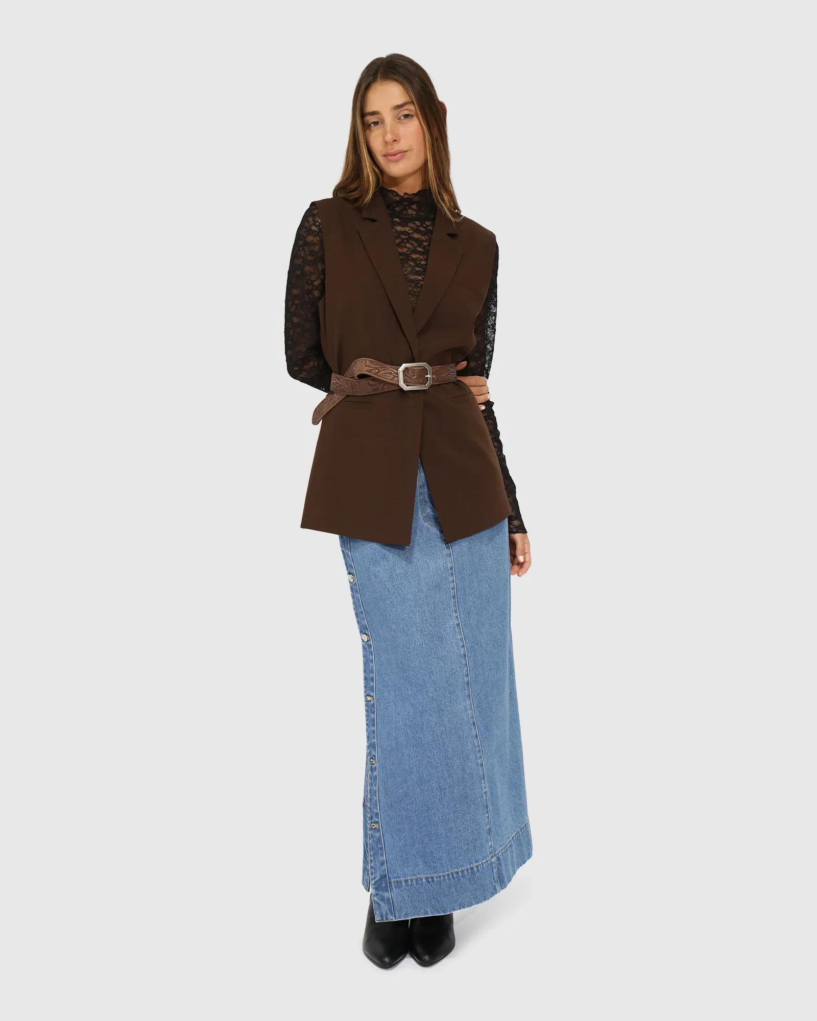Image of Make it Mine Vest - Chocolate
