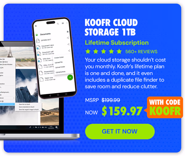 Koofr Cloud Storage: Lifetime Subscription (1TB)