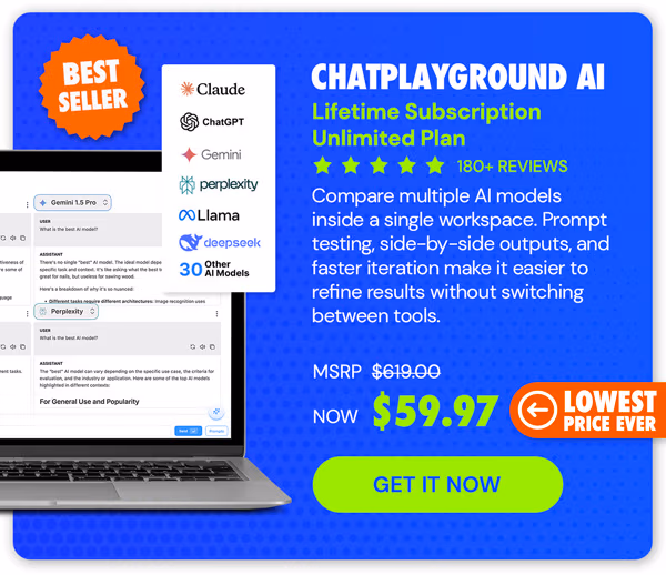 ChatPlayground AI: Lifetime Subscription (Unlimited Plan)