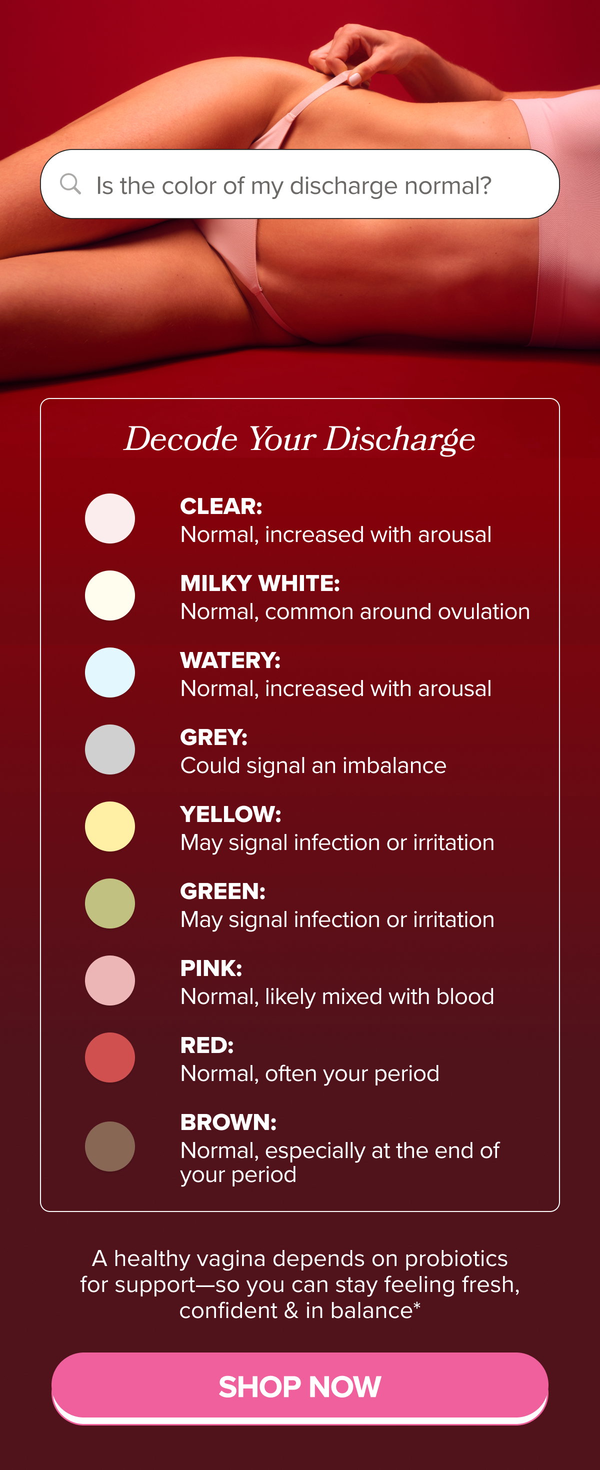 Is the color of my discharge normal? Decode your discharge