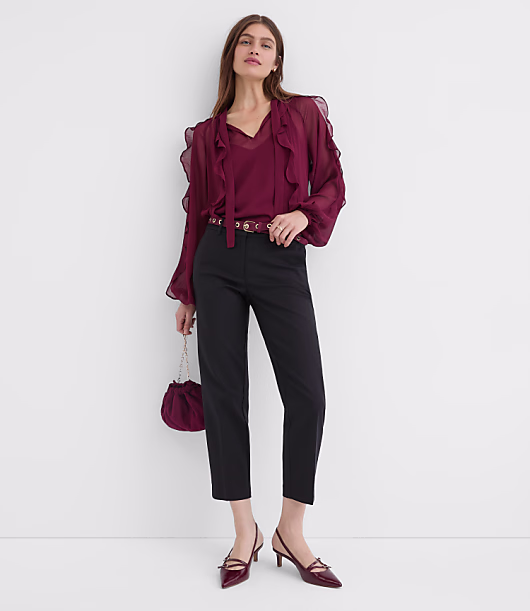 Riviera Slim Pants in Doubleweave