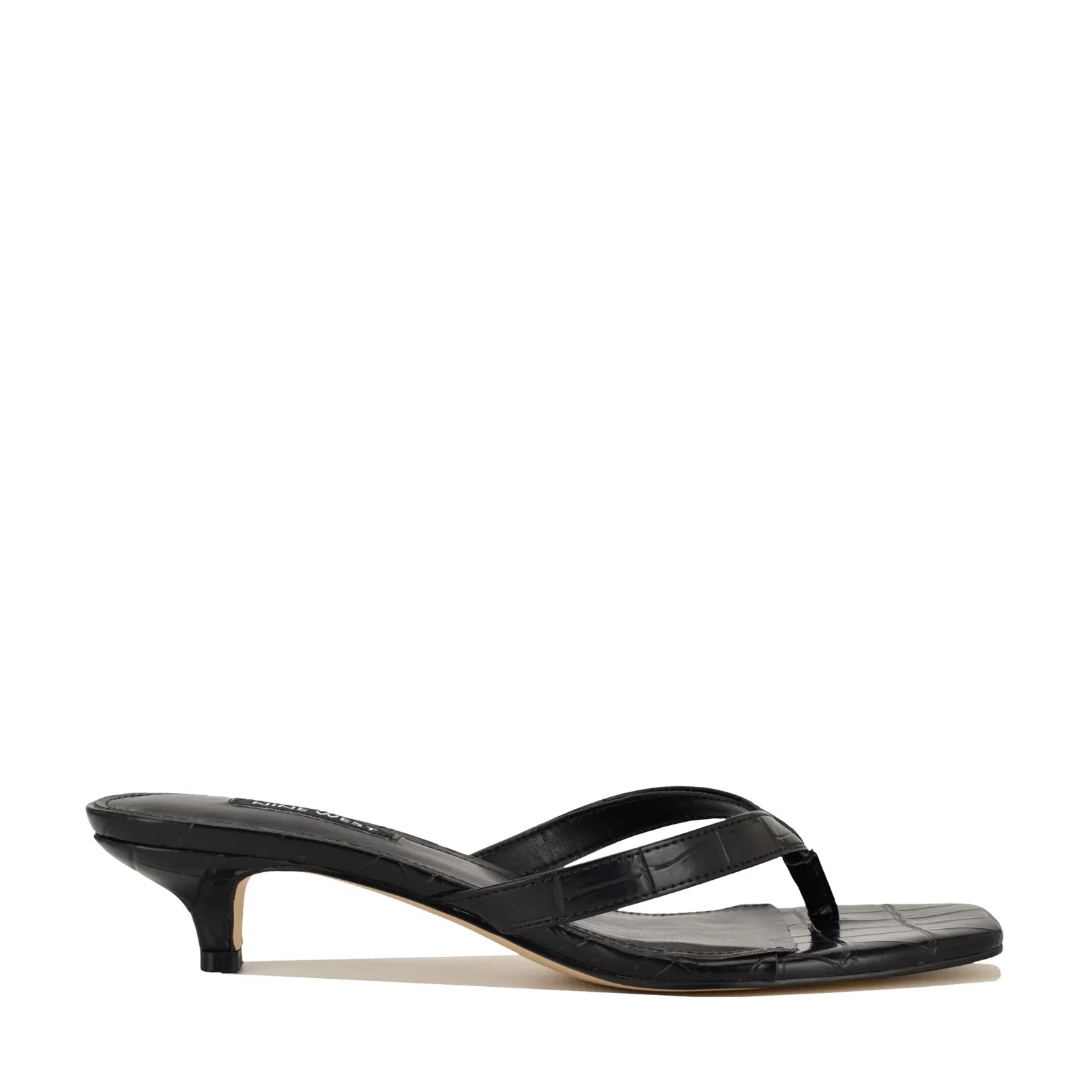 Image of Cassa Thong Kitten Heel Sandals