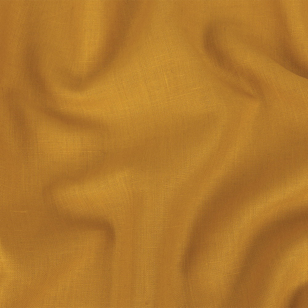 Image of Medium Weight Linen Woven - Bright Gold - Grasmere Collection