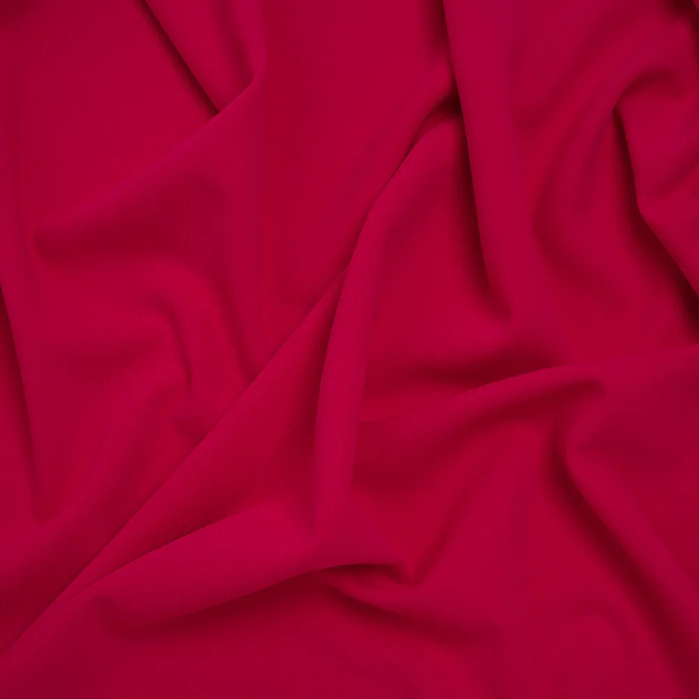 Image of Stretch Polyester Crepe Double Knit - Rosebud Pink - Designer Deadstock
