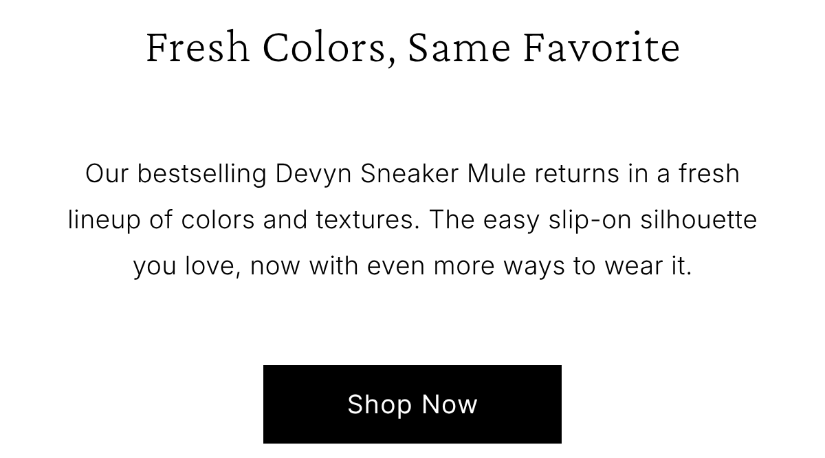 Fresh Colors, Same Favorite