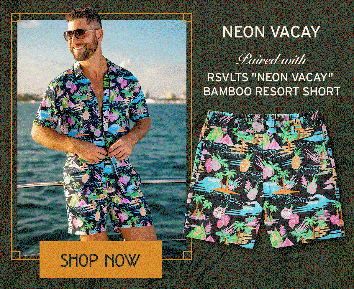 Shop Neon Vacay paired with Neon Vacay Bamboo Resort Short