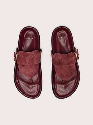 Suna Suede Toe Post Sandal