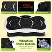 Vibration Platform Machine Plate Fitness Gym Home Exercise Vibrating Shaking Full Body Shaker Workout Stand Shake Board Weight Loss Lymphatic Drainage