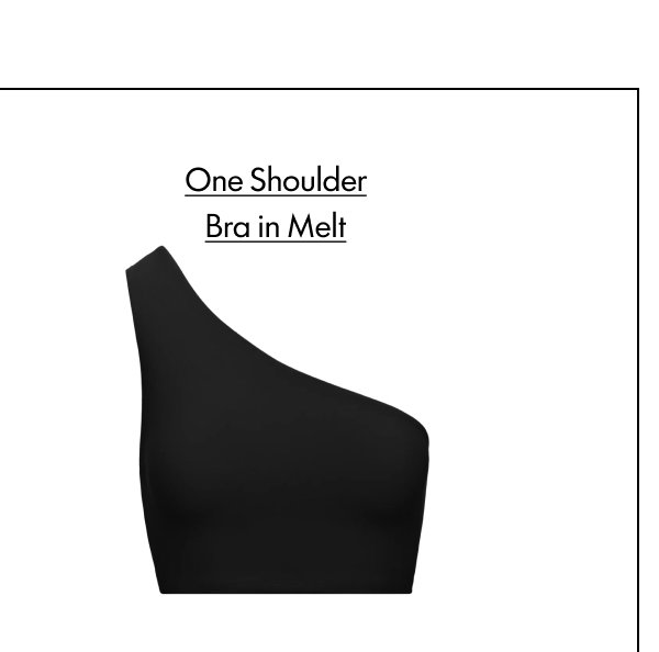 One Shoulder Bra in Melt