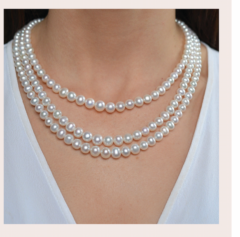 14ct Yellow Gold Freshwater Pearl Necklet