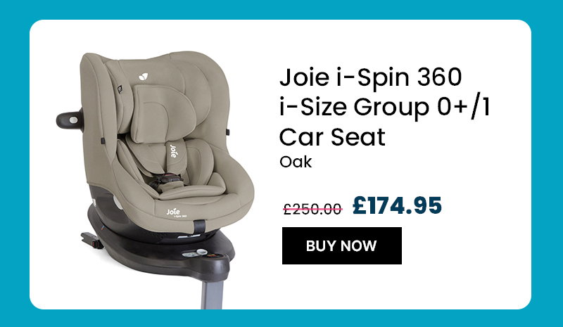 Joie i-Spin 360 i-Size Group 0+1 Car Seat – Oak
