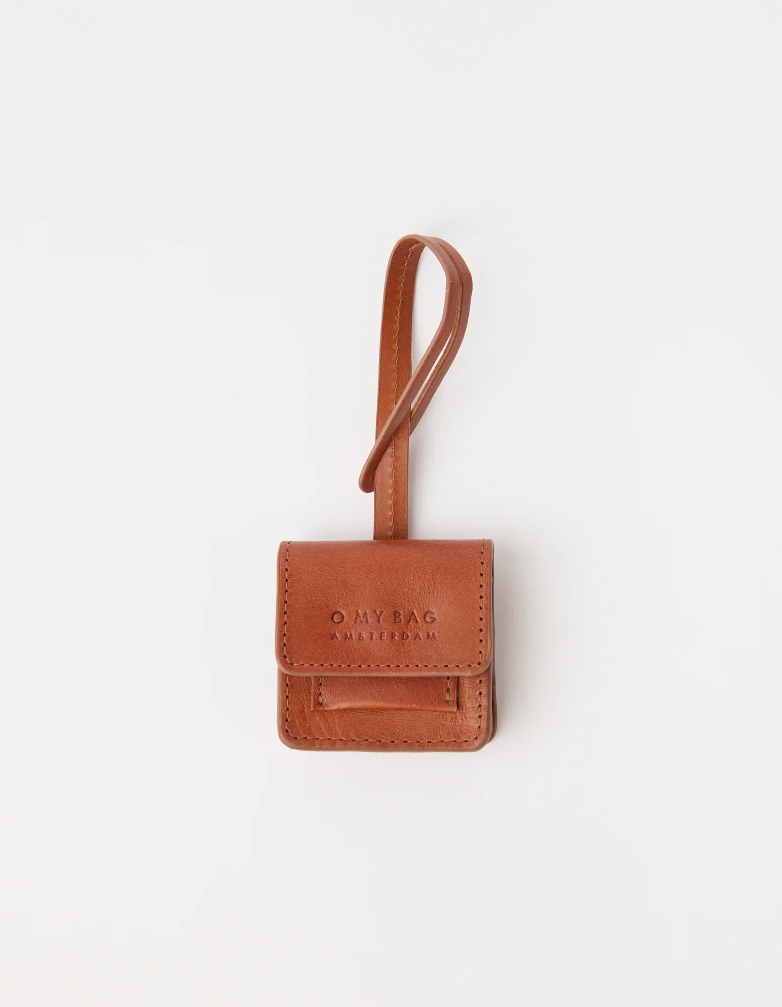 Image of Harper Bag Charm- Cognac Classic Leather